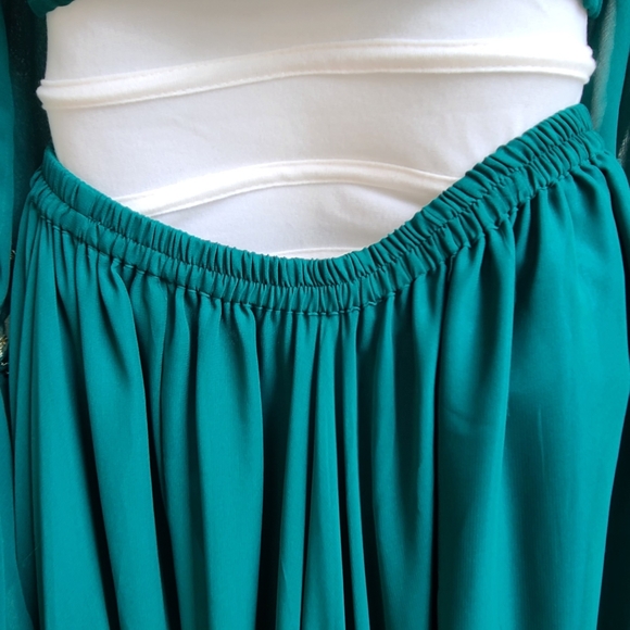 4 Peice Gypsy Bellydance Peacock Costume NWOT - Picture 15 of 16